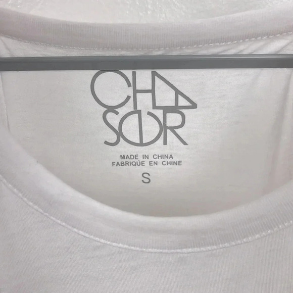 Chaser Women’s Small White Def Leppard Cold Shoulder Long Sleeve Top - Picture 3 of 7